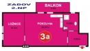 Byt 2+kk v alpském stylu, Zadov, Byt 3a