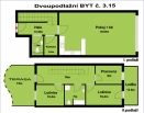 Moderní byt kousek od centra, Suché Vrbné, Byt č. 3.15